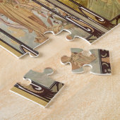  Kunst Nieuwe Alphonse Mucha Kunst schilderen Legpuzzel (Zijkant)
