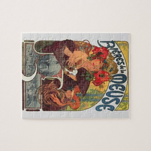  Kunst Nieuwe Alphonse Mucha Kunst schilderen Legpuzzel (Horizontaal)