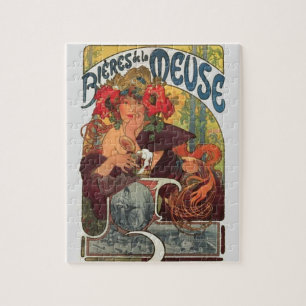 Kunst Nieuwe Alphonse Mucha Kunst schilderen Legpuzzel