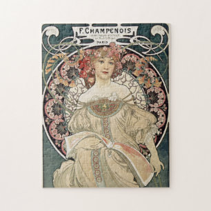 Kunst Nieuwe Alphonse Mucha Kunst schilderen Legpuzzel