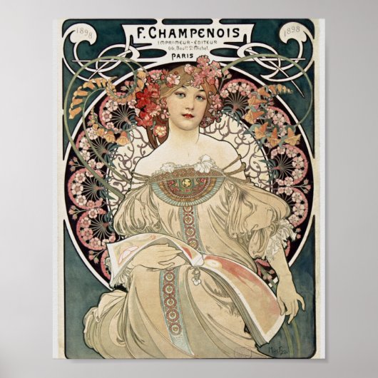  Kunst Nieuwe Alphonse Mucha Kunst schilderen Poster (Voorkant)