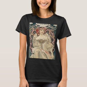 Kunst Nieuwe Alphonse Mucha Kunst schilderen T-shirt