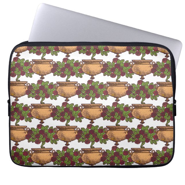  Kunst Nieuwe Beeldbedekking rosebush Laptop Sleeve (Voorkant)