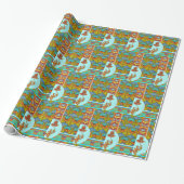 Kunst nieuwe bloem bloem Victoriaans Cadeaupapier (Uitgerold)