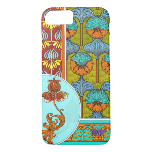 Kunst nieuwe bloem bloem Victoriaans Case-Mate iPhone Case (Achterkant)