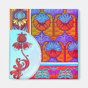 Kunst nieuwe bloem bloem Victoriaans Magneet