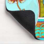 Kunst nieuwe bloem  bloem Victoriaans Muismat (Hoek)