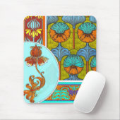 Kunst nieuwe bloem  bloem Victoriaans Muismat (Met muis)