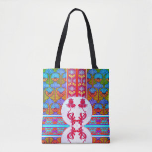 Kunst nieuwe bloem  bloem Victoriaans Tote Bag