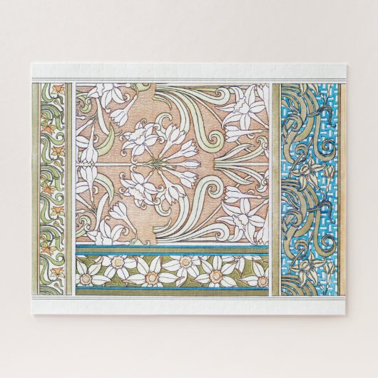 Kunst nieuwe bloem  textielbloem legpuzzel (Horizontaal)