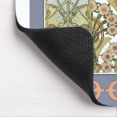 Kunst nieuwe bloemen alphonse mucha florale kunst muismat (Hoek)