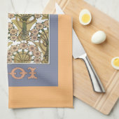 Kunst nieuwe bloemen alphonse mucha florale kunst theedoek (Quarter Fold)