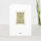 Kunst nieuwe bloemkool Victoriaans edelstenen Kaart (Achterkant)