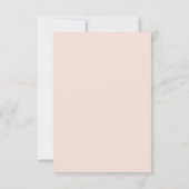  kunst Nieuwe Blush Pink Butterfly Wedding RSVP Kaartje (Achterkant)