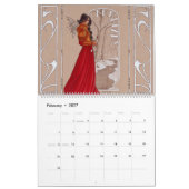 Kunst nieuwe dames in 2017 kalender (Feb 2027)