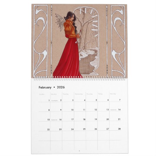 Kunst nieuwe dames in 2017 kalender (Feb 2026)