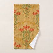Kunst nieuwe elegante bloemen Victoriaans Bad Handdoek (Handdoek)