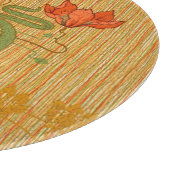 Kunst nieuwe elegante bloemen Victoriaans Snijplank (Hoek)