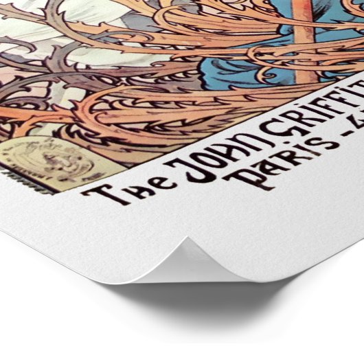  kunst Nieuwe Franse fiets Poster (Hoek)