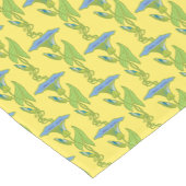 Kunst Nieuwe gele Ipomoea bloembehangenvodder Korte Tafelloper (Hoek)