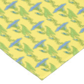 Kunst Nieuwe gele Ipomoea bloembehangenvodder Tafelkleed (Gekanteld)