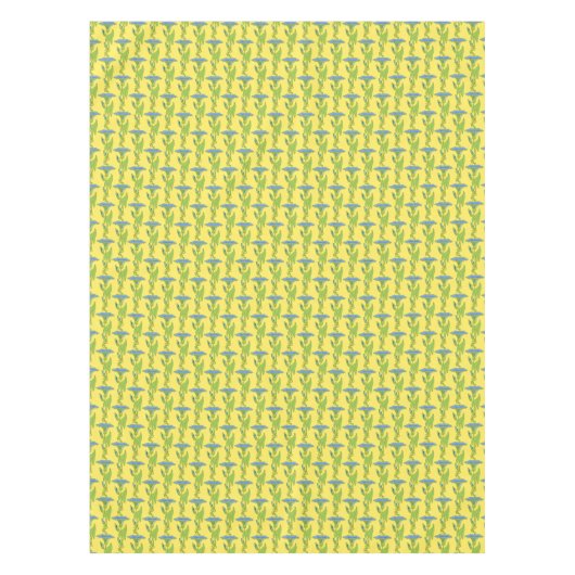 Kunst Nieuwe gele Ipomoea bloembehangenvodder Tafelkleed (Voorkant)