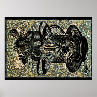  Kunst Nieuwe Ingevulde Teacup Poster