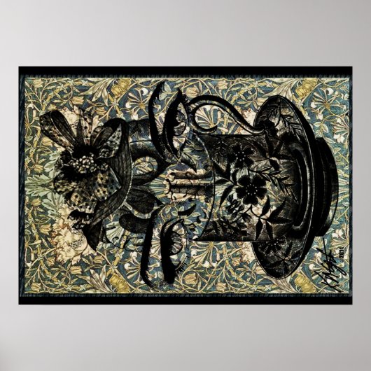  Kunst Nieuwe Ingevulde Teacup Poster (Voorkant)