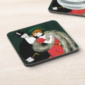  Kunst Nieuwe, Italiaanse Mode Liefde Romance Bier Onderzetter (Linkerzijde)