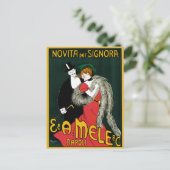  Kunst Nieuwe, Italiaanse Mode Liefde Romance Briefkaart (Staand voorkant)