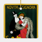  Kunst Nieuwe, Italiaanse Mode Liefde Romance Keramisch Ornament (Achterkant)