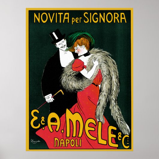  Kunst Nieuwe, Italiaanse Mode Liefde Romance Poster (Voorkant)
