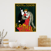 Kunst Nieuwe, Italiaanse Mode Liefde Romance Poster (Keuken)