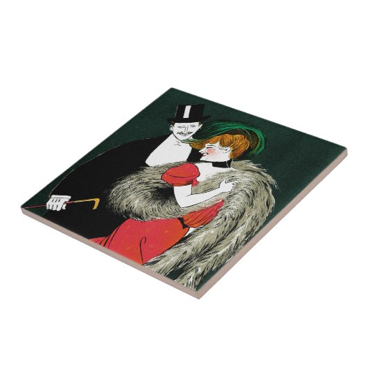  Kunst Nieuwe, Italiaanse Mode Liefde Romance Tegeltje (Zijkant)