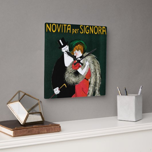  Kunst Nieuwe, Italiaanse Mode Liefde Romance Vierkante Klok (Kantoor)