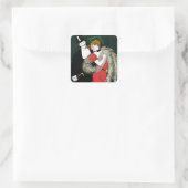  Kunst Nieuwe, Italiaanse Mode Liefde Romance Vierkante Sticker (Tas)