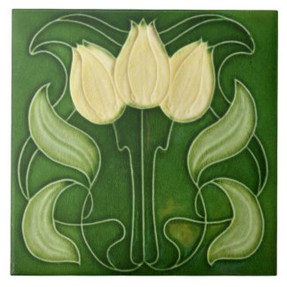 Kunst nieuwe keramische, tapijten-, witte Tulpen Tegeltje