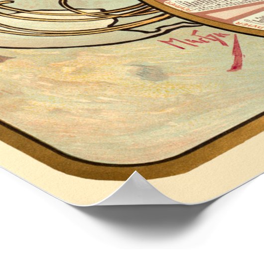  Kunst Nieuwe Koekjes Ad door Alphonse Mucha Poster (Hoek)