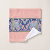  Kunst Nieuwe Kunst Butterflies en Pansies Bad Handdoek (Wasdoekje)