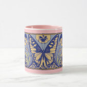 Kunst Nieuwe Kunst Butterflies en Pansies Mok (Midden)