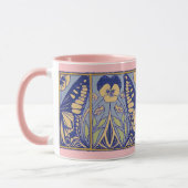 Kunst Nieuwe Kunst Butterflies en Pansies Mok (Links)