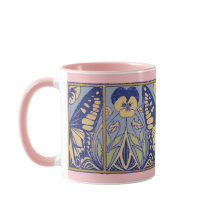  Kunst Nieuwe Kunst Butterflies en Pansies