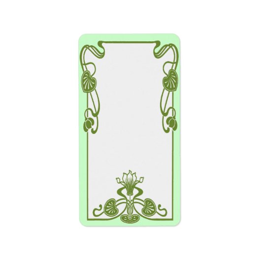 Kunst nieuwe lieu etiket (Voorkant)