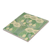  Kunst Nieuwe Lotus en het Patroon van Poppies Tegeltje (Zijkant)