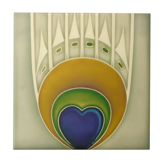 Kunst Nieuwe  Ontwerpeigenschap Tegel in 2 Grootte Tegeltje (Voorkant)