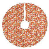 Kunst Nieuwe papaver Imitatie Linnen Kerstboom Kleed (Voorkant)