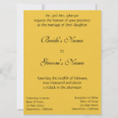  kunst Nieuwe Peacock Fether Wedding Kaart (Achterkant)