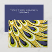  Kunst Nieuwe Peacock Vuurpatroon RSVP (Voorkant / Achterkant)