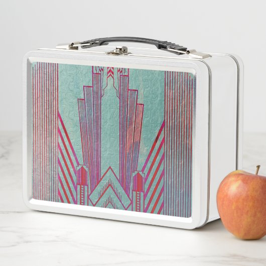 Kunst nieuwe, rode, blauwgroen, groene, , art deco (In situ)