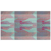 Kunst nieuwe, rode, blauwgroen, groene, , art deco tafelkleed (Voorkant (Horizontaal))